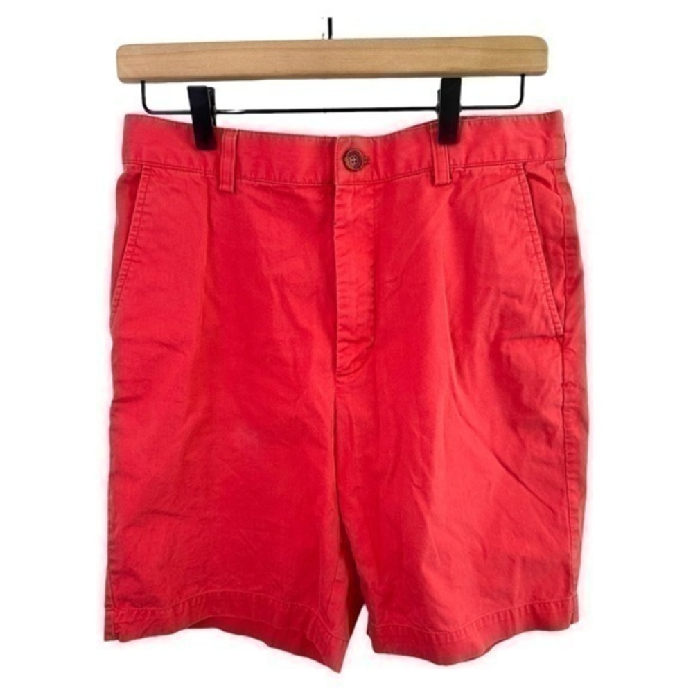 Brooks Brothers 346 Shorts Mens 32 Chino Slash Pockets 8” Inseam Preppy Casual